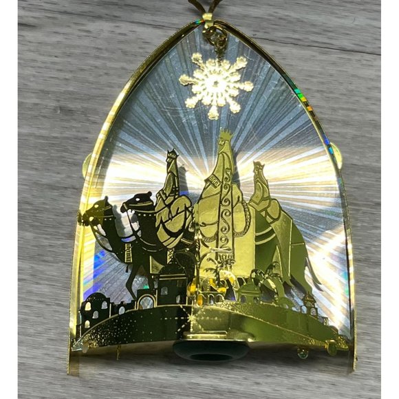 Nativity Christmas Tree Ornament Vintage Wisemen Bethlehem Hanging 3.5 Inch - Picture 5 of 5